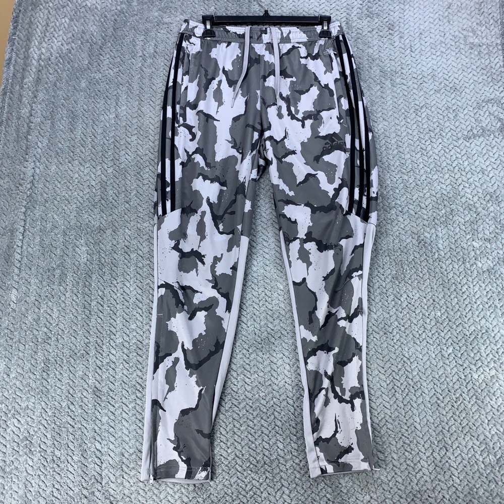 Adidas Climacool Training Pants Mens Medium Grey Camo Tapered DT5383